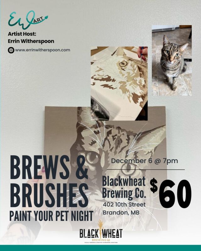 So excited to announce our second paint your pet night! 🎨 

Check out @errin_witherspoon bio to book in, act fast the last one filled up in only 3 days!